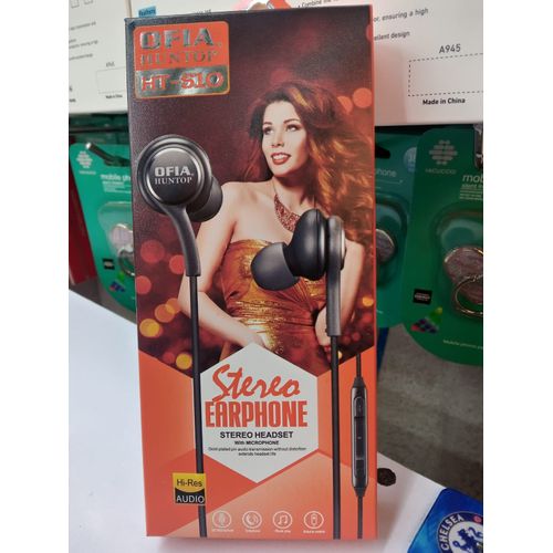 ORIGINAL Ofia HT-s10 Stereo Clear Earphone